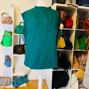 Ny&co Eva Mendes forest green sleeveless top